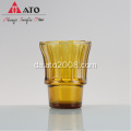 Amber Fish Form Water Juice Glass Cup Set